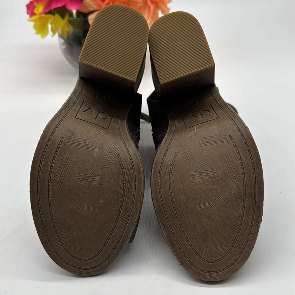 DV by Dolce Vita Brown Block Heel Peep Toe Sandal Size9 MCH7169D - Picture 6 of 7